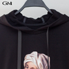 Fashion printing loose pullover Hoodies