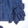 New solid color short denim skirt