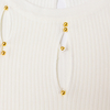 New solid color round neck knitted dress