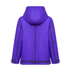 New hooded purple cotton jacket