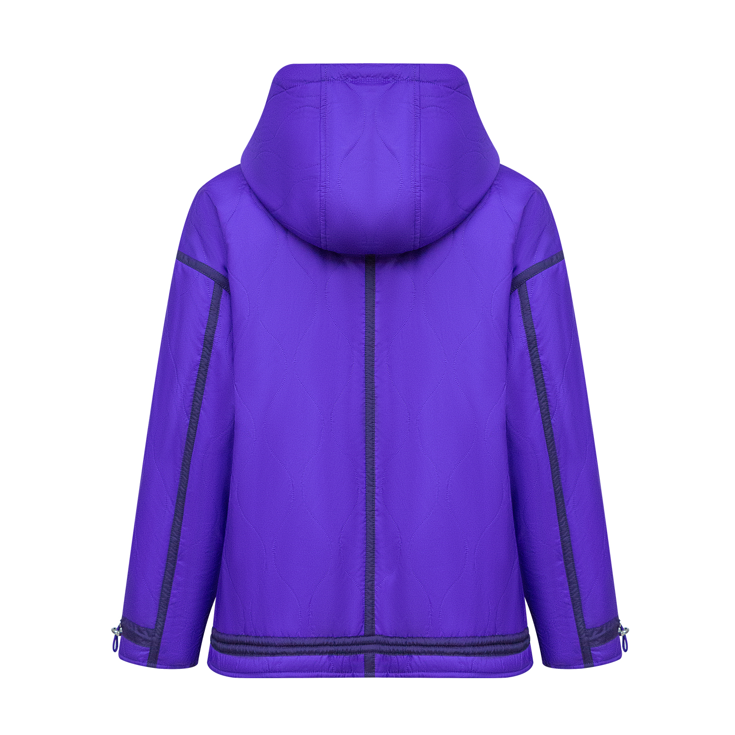 New hooded purple cotton jacket