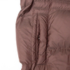 Fashionable solid color long down jacket