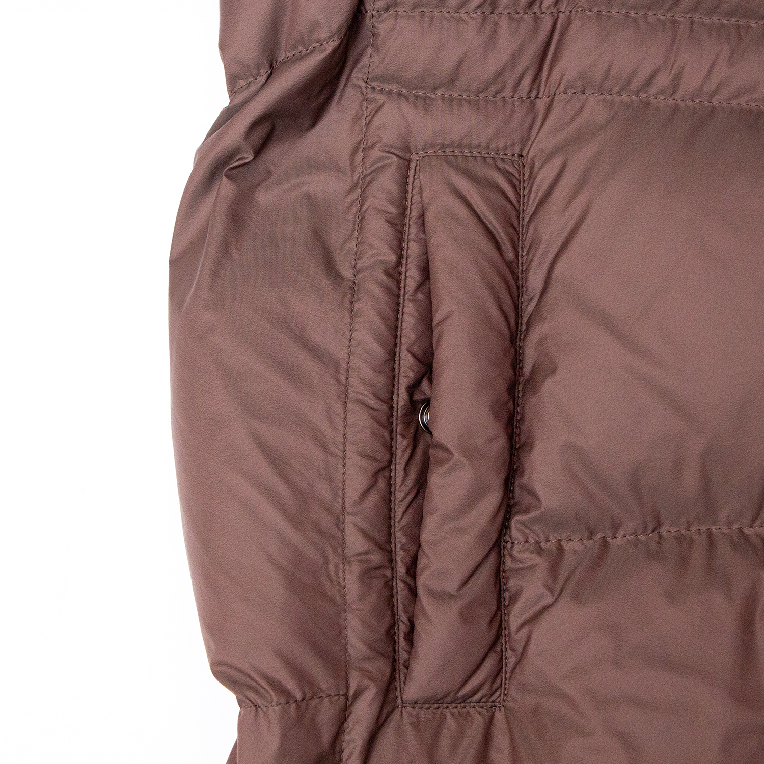 Fashionable solid color long down jacket