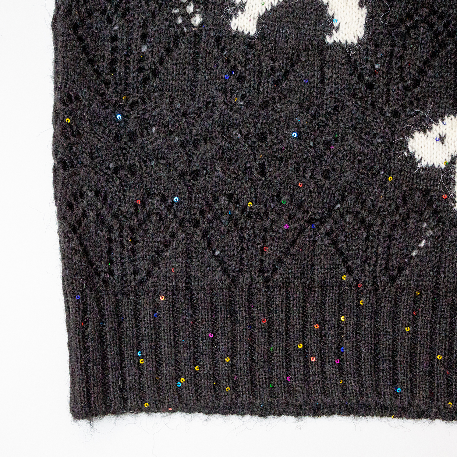 New puppy pattern knitted vest