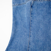 New solid color denim camisole long skirt