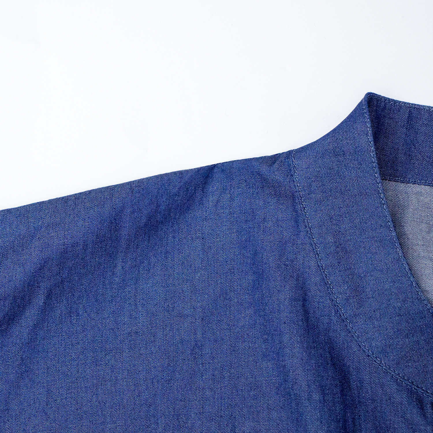 New zipper solid color denim jacket