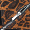 New leopard print zipper jacket