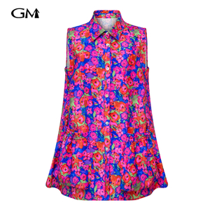 Fashionable new printed sleeveless dress