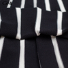 Stripe knit pleated skirt