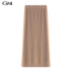 Fashionable high waisted A-line knitted skirt