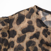 Round neck leopard print dress