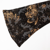 New gold printed V-neck dress