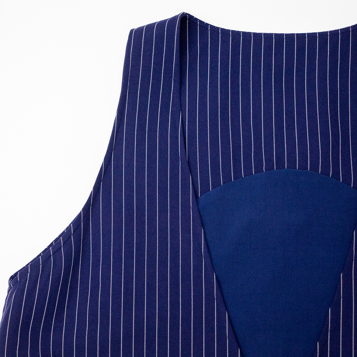New college style striped V-neck dress