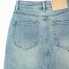 Fashionable and minimalist straight leg denim skirt