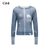 New round neck thin knit top