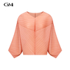 New solid color V-neck two-piece set