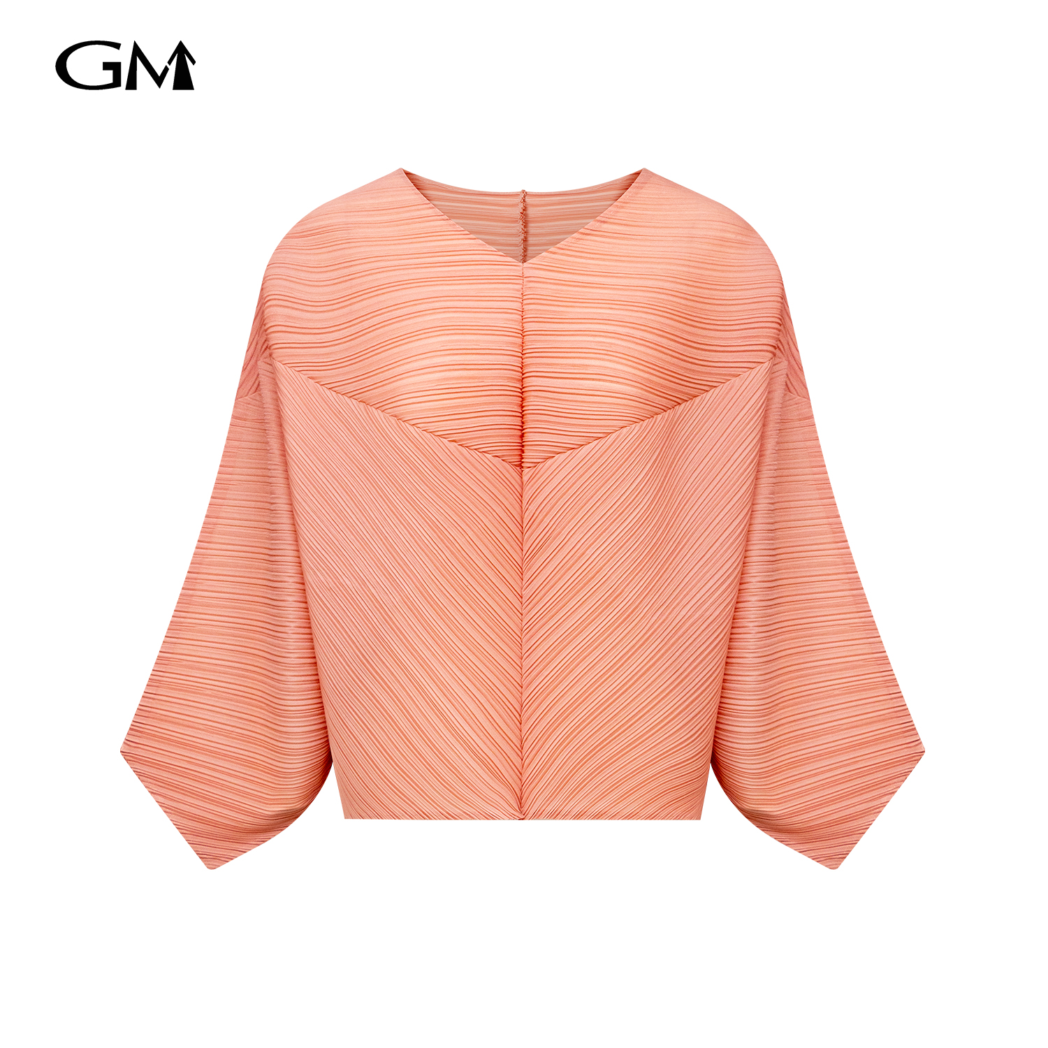 New solid color V-neck two-piece set