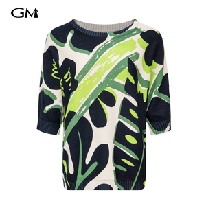 New Graffiti Printed Knitted Top