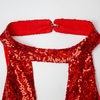 New solid color sequin dress