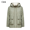 Fashionable and minimalist long sleeved cotton jacket
