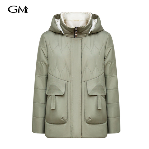 Fashionable and minimalist long sleeved cotton jacket