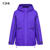 New hooded purple cotton jacket