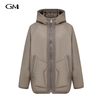 Fashionable solid color simple and versatile cotton jacket