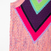 New color blocked knitted vest