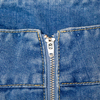 New solid color denim camisole long skirt