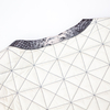 New snake pattern splicing medium long thin cotton jacket