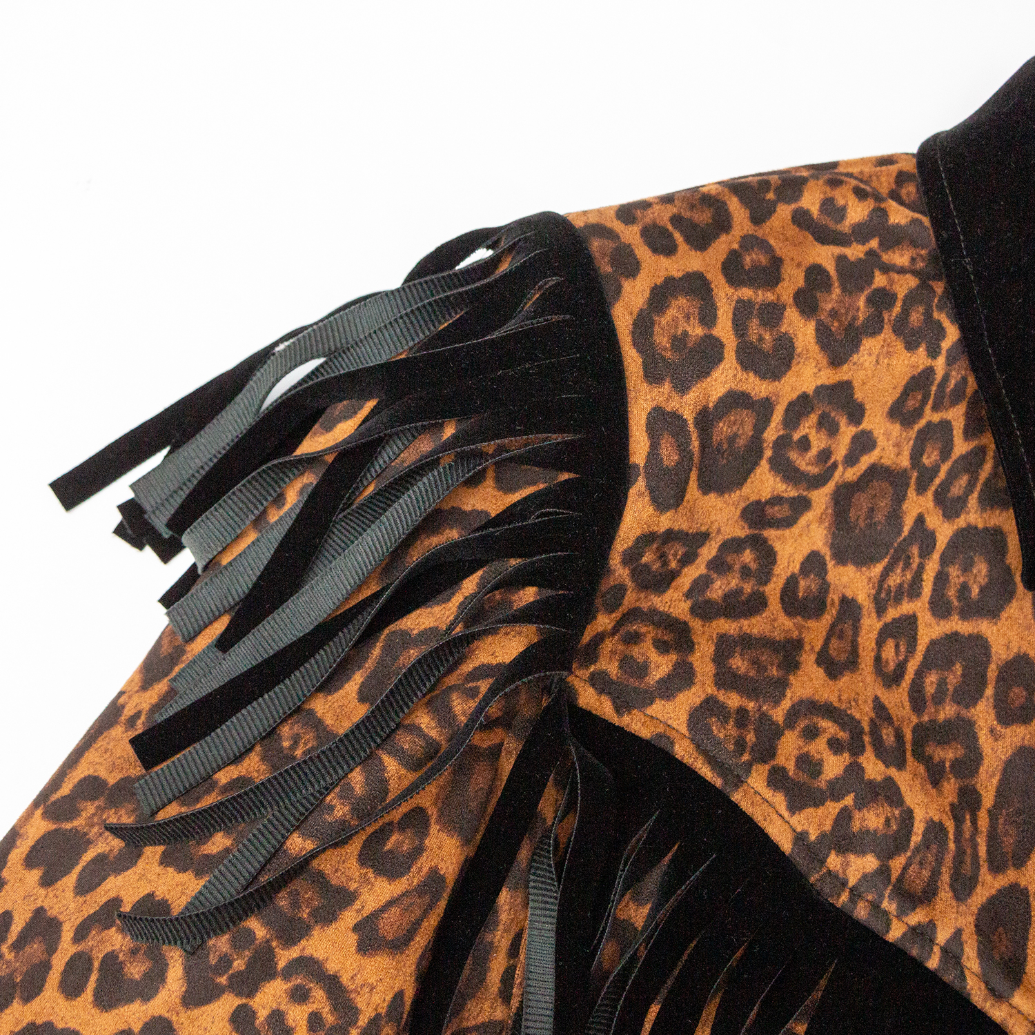 New leopard print zipper jacket
