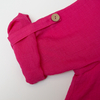 New rose red V-neck pullover top