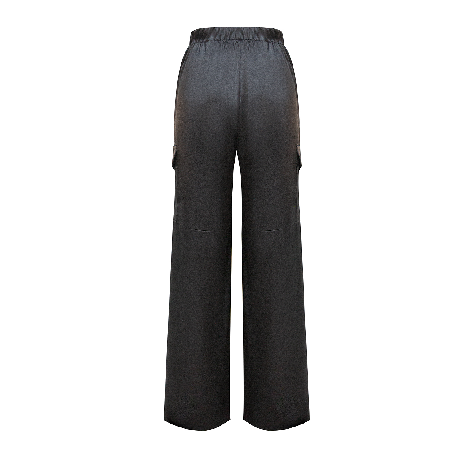 New elastic waist straight leg pants