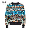 New trendy printed pullover sweater