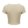 Fashionable new pleated short top