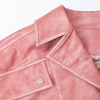 New solid color V-neck zipper jacket