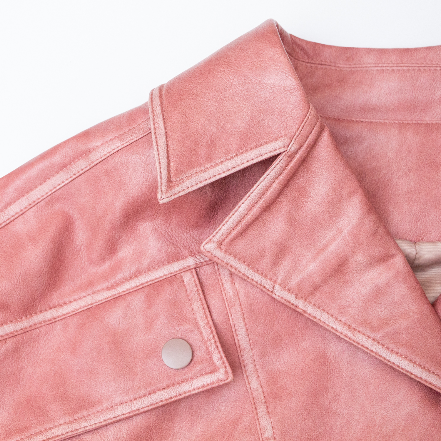 New solid color V-neck zipper jacket