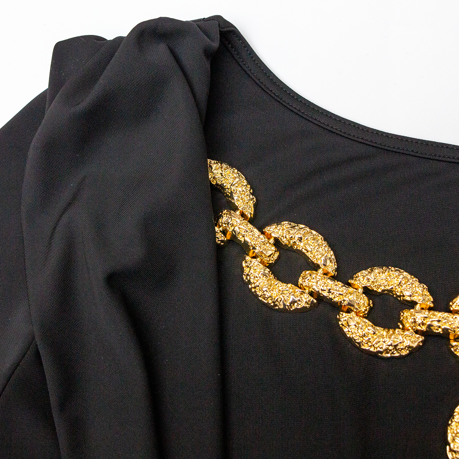 New black back hollow dress