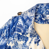 New landscape printed V-neck windbreaker