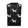 New puppy pattern knitted vest
