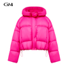 New dopamine powder hooded cotton jacket