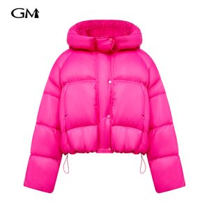 New dopamine powder hooded cotton jacket