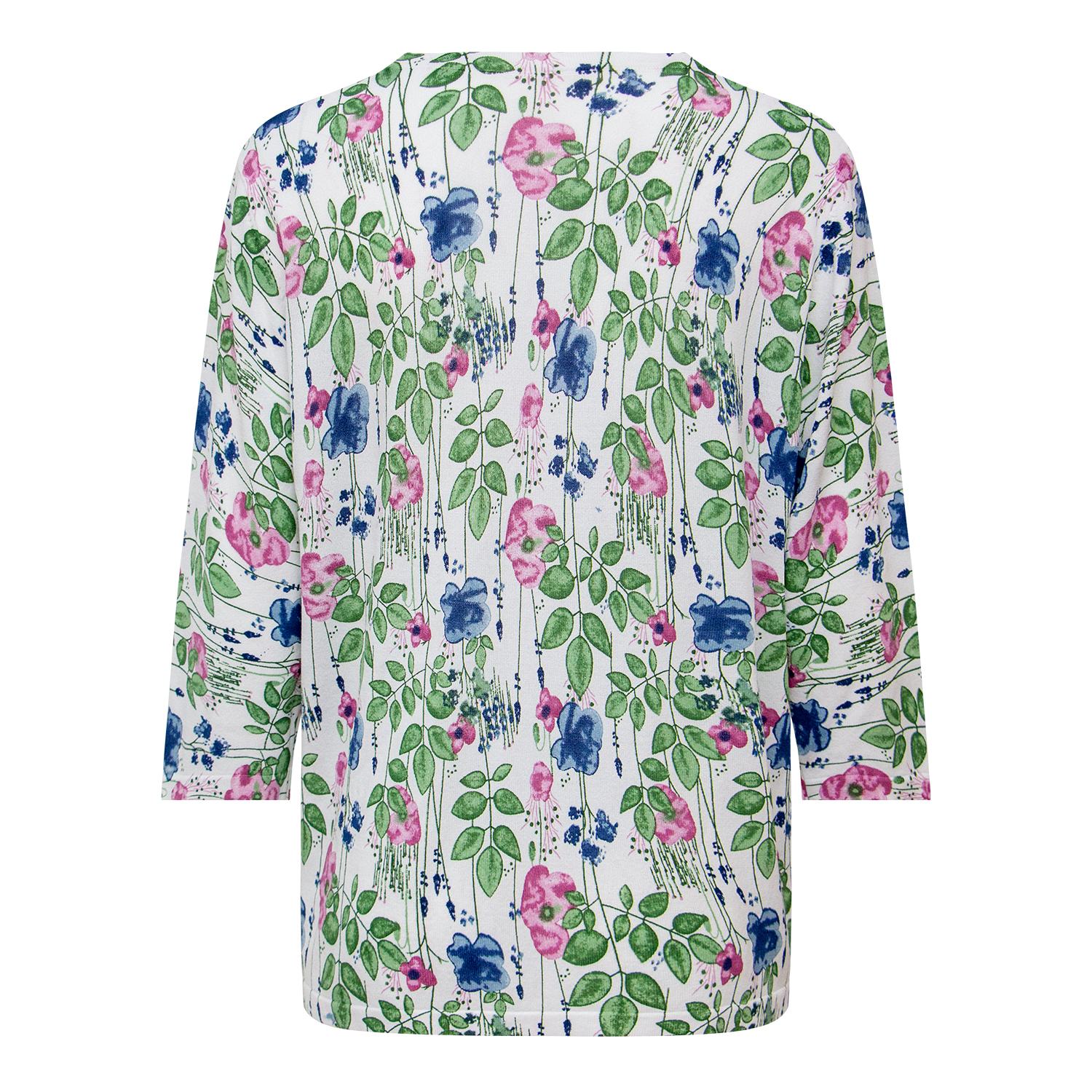 Little Fresh Flower Printed Knitted Top