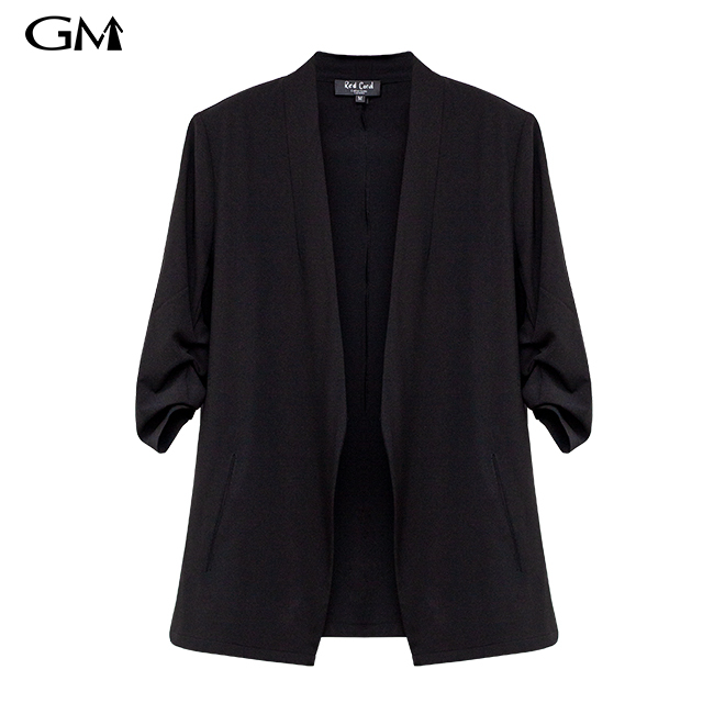 Fashion Women's Simple Slim Fit Medium Sleeve Small Suit Coat