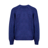 New blue heart-shaped embroidered pullover sweater