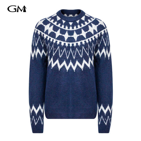 New geometric pullover sweater