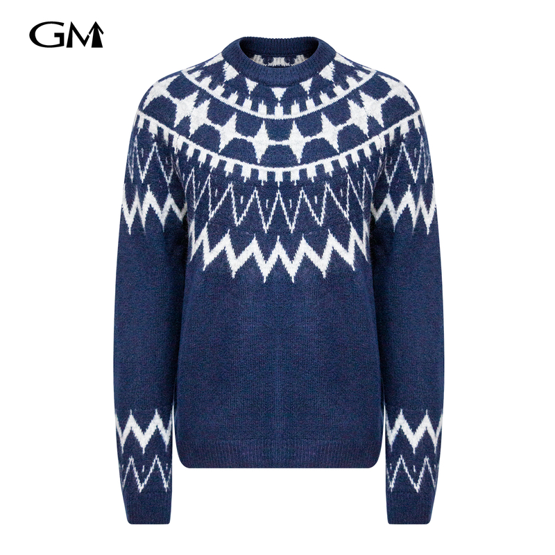 New geometric pullover sweater