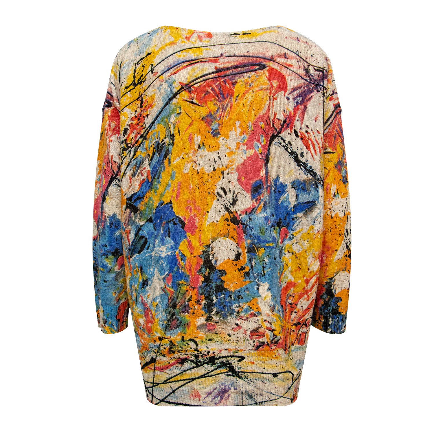 New Abstract Printed Knitwear