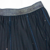 Fashionable new mesh gradient pleated skirt