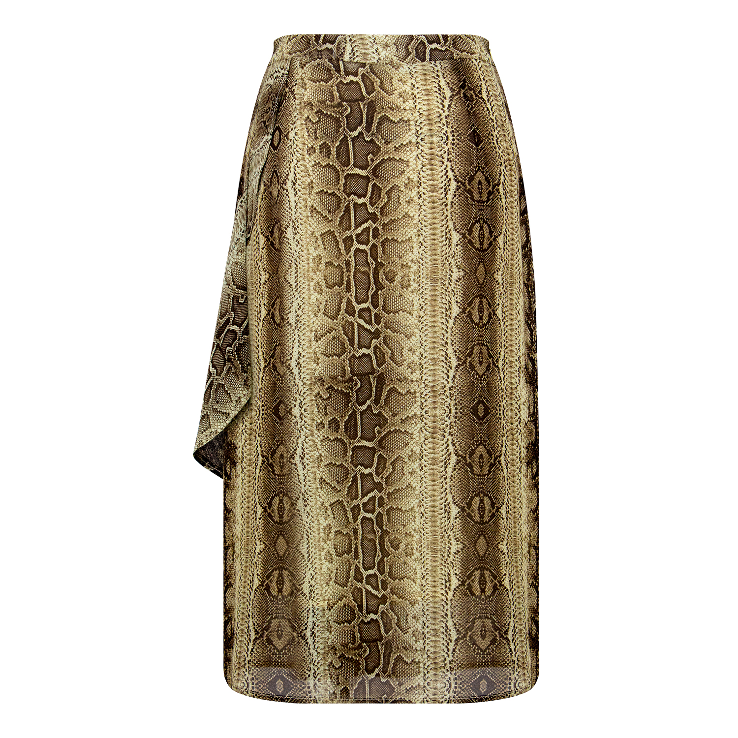 Fashionable and versatile snake patterned skirt